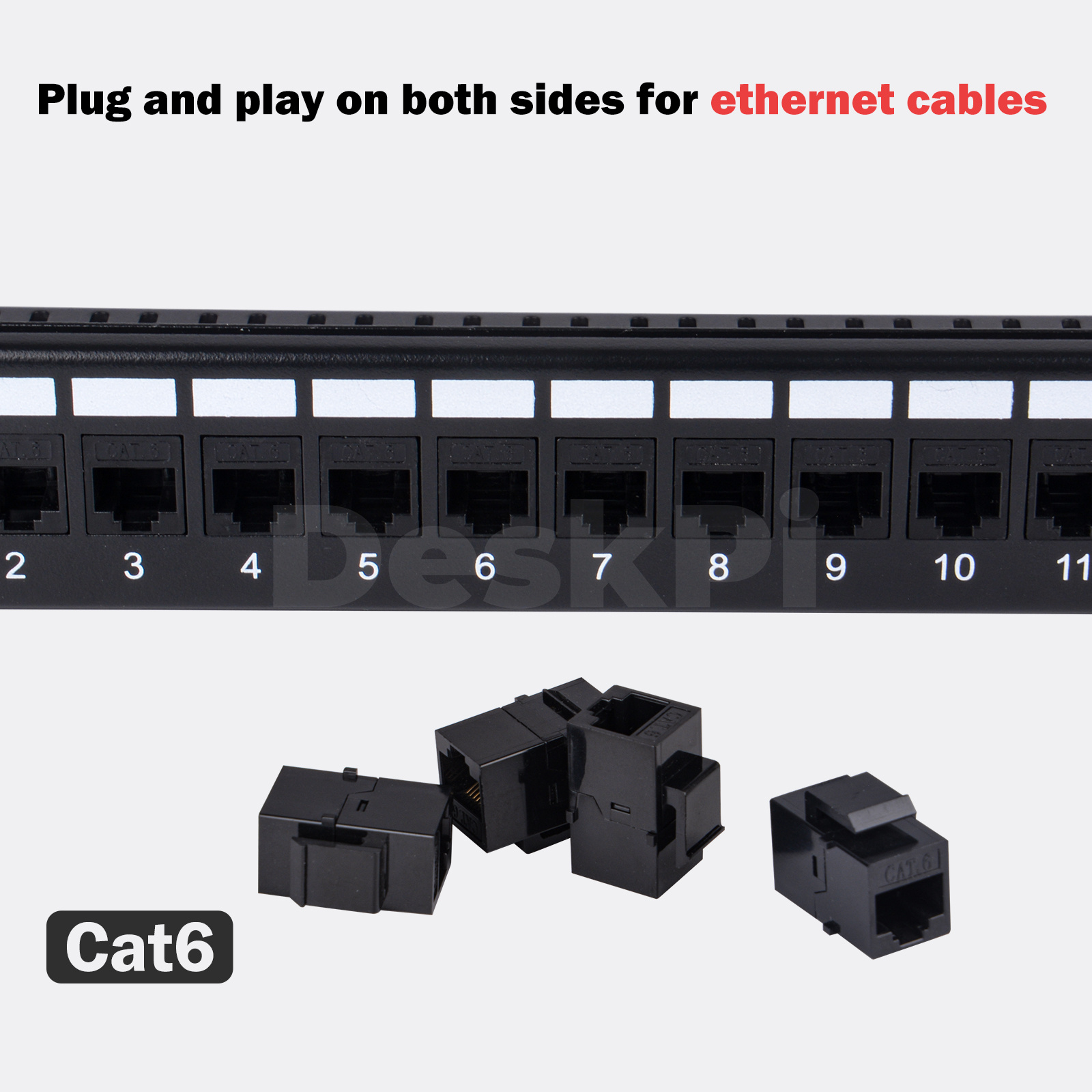 Panel Patch Keystone CAT6 Desk - Deskpi Super6C ulasan dan harga