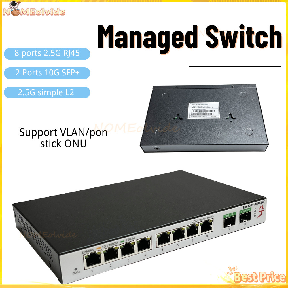 Switch Xikestor SKS1200 Sederh - Sfp+ 10G Managed Switch 8 Port ulasan dan harga