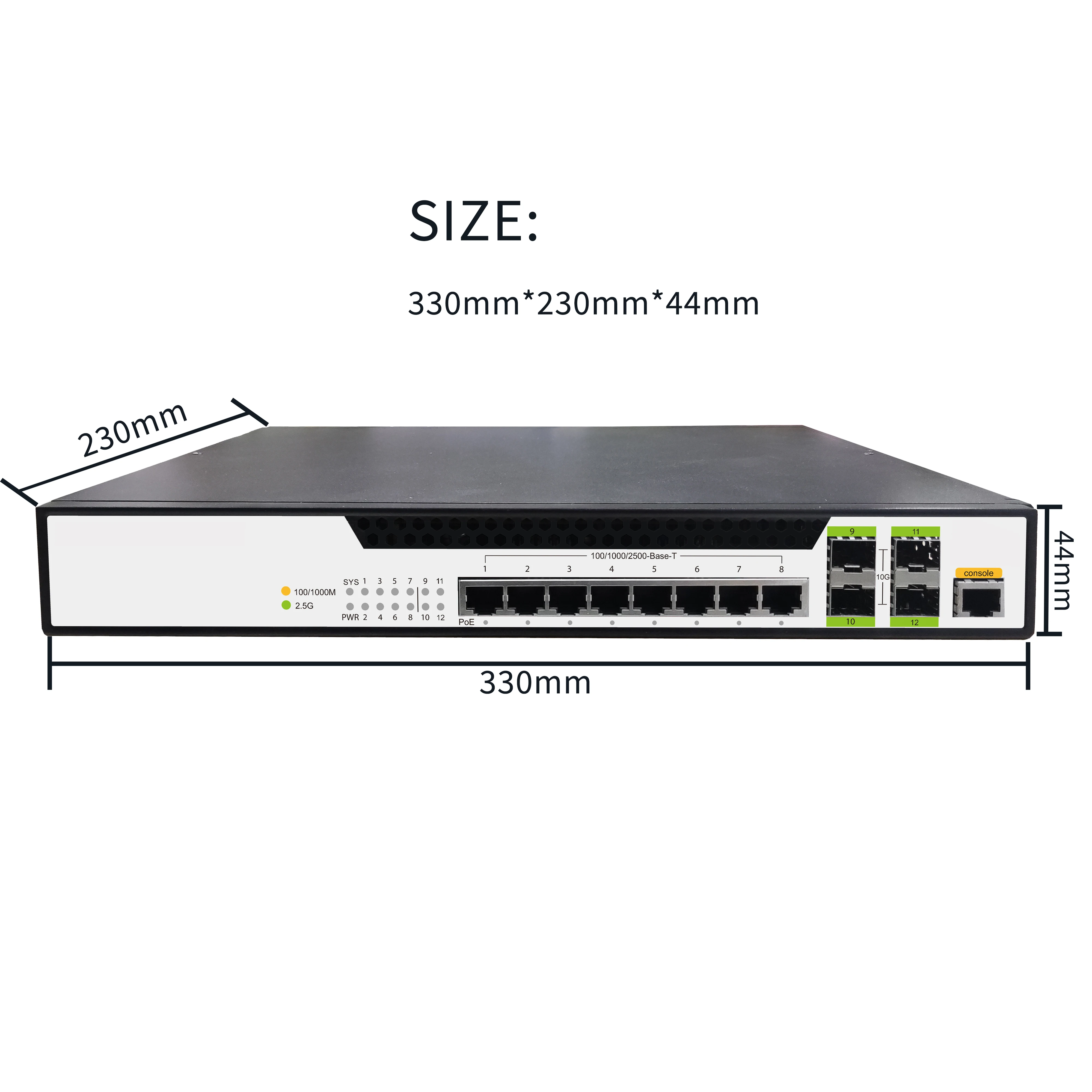 Switch Jaringan Desktop PoE Te - Sfp+ 10G Managed Switch 8 Port ulasan dan harga
